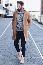 パーカーの着こなし (3)