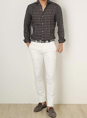 バルバチェックシャツ3