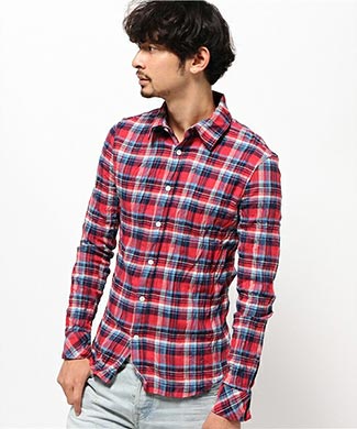 wjkチェックシャツ1