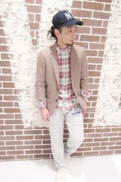 WEGOチェックシャツコーデ4