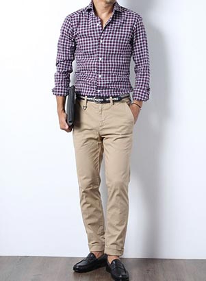 バルバチェックシャツ2