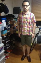 シュガーケーンチェックシャツコーデ3