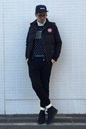 カナダグースダウンジャケットコーデ7