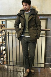 カナダグースダウンジャケットコーデ3