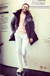 カナダグースダウンジャケットコーデ2