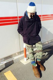 UGGムートンブーツ着こなし6