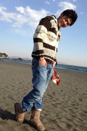 UGGムートンブーツ着こなし4