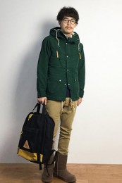 EMUムートンブーツ着こなし6