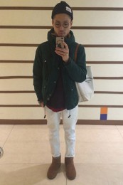 UGGムートンブーツ着こなし2