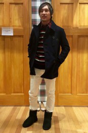 EMUムートンブーツ着こなし4