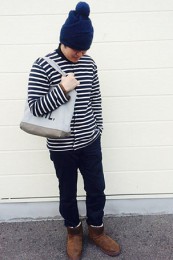 UGGムートンブーツ着こなし5