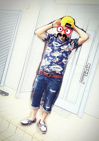 リーガルデッキシューズコーデ