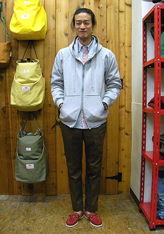 トップサイダーデッキシューズコーデ1