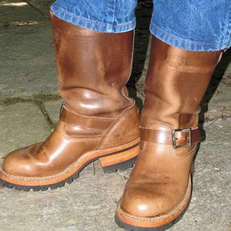 ホワイツエンジニアブーツ経年変化1