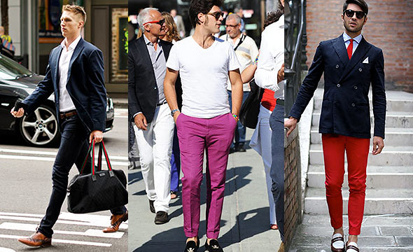 細身パンツ着こなし