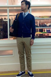 ジョンスメドレーニットコーデ6