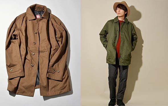 シップス-ジェット-ブルーステンカラーコート