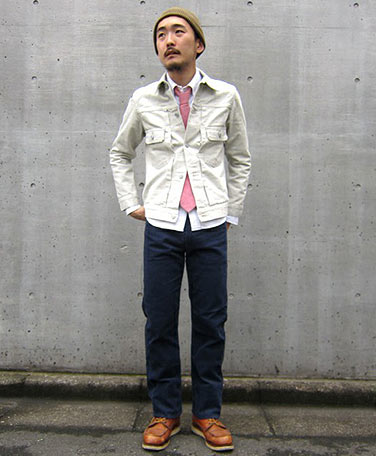 デニムジャケットコーデ1