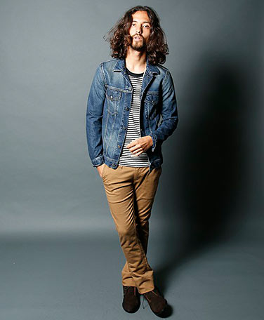 デニムジャケットコーデ4