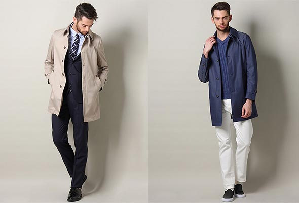 メンズメルローズステンカラーコート