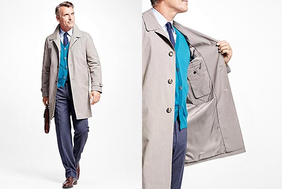 ブルックスブラザーズステンカラーコート1