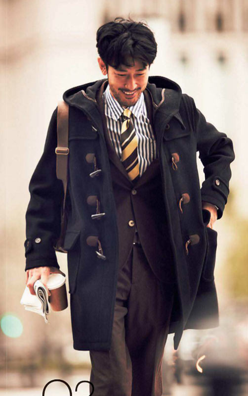 大人ダッフルコーデ