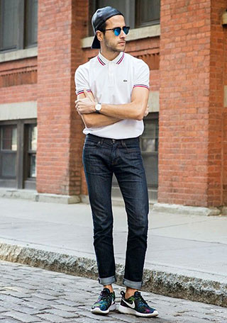 ラコステ白ポロシャツ2