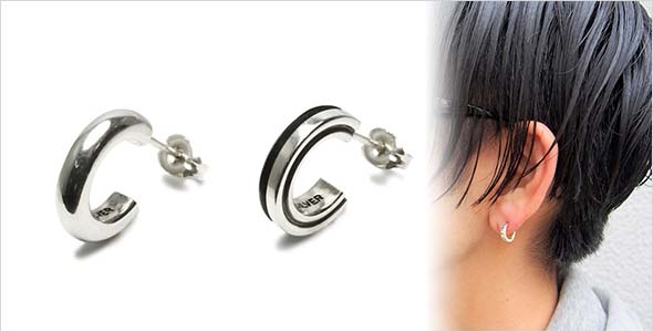 フープピアスメンズ