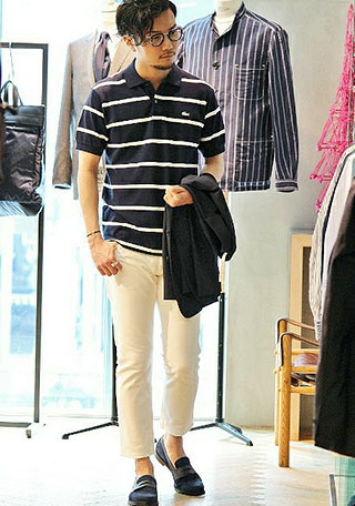 ラコステポロシャツボーダー1