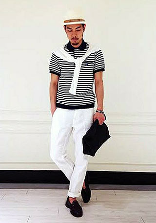 ラコステポロシャツボーダー2