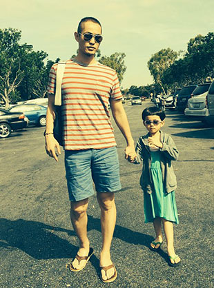 アイランドスリッパ着こなし3