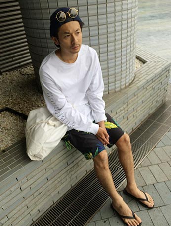 クイックシルバー-ボードショーツコーデ2