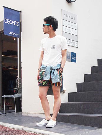 TCSSボードショーツコーデ