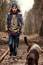 ダウンベストの着こなし (2)