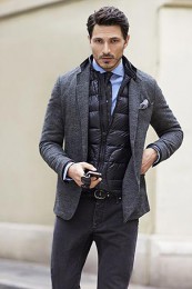 ダウンベストの着こなし (6)