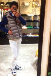 モンクレールダウンベスト着こなし2