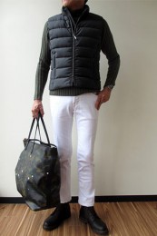 ムーレーダウンベスト着こなし5