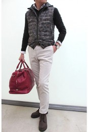 HERNOダウンベスト着こなし5