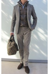 HERNOダウンベスト着こなし2