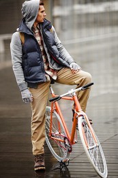 ダウンベストの着こなし (7)