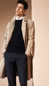 アクアスキュータムトレンチコーデ1