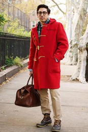 グローバルオールダッフルコートコーデ3