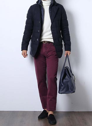 HERNOテーラードダウンジャケット