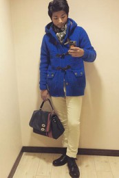 バークダッフルコートコーデ1