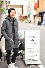 バークダッフルコートコーデ4