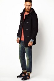 グローバルオールダッフルコートコーデ1