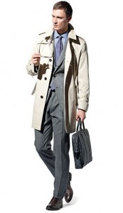 アクアスキュータムトレンチコーデ5