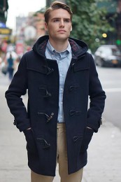 グローバルオールダッフルコートコーデ4