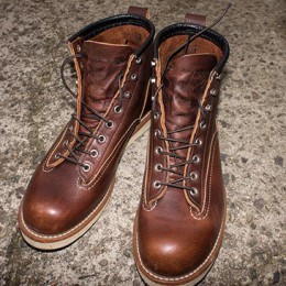 ラインマンブーツエイジング1