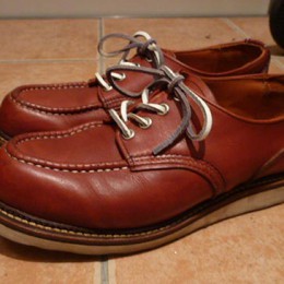 ワークオックスフォードシューズエイジング1